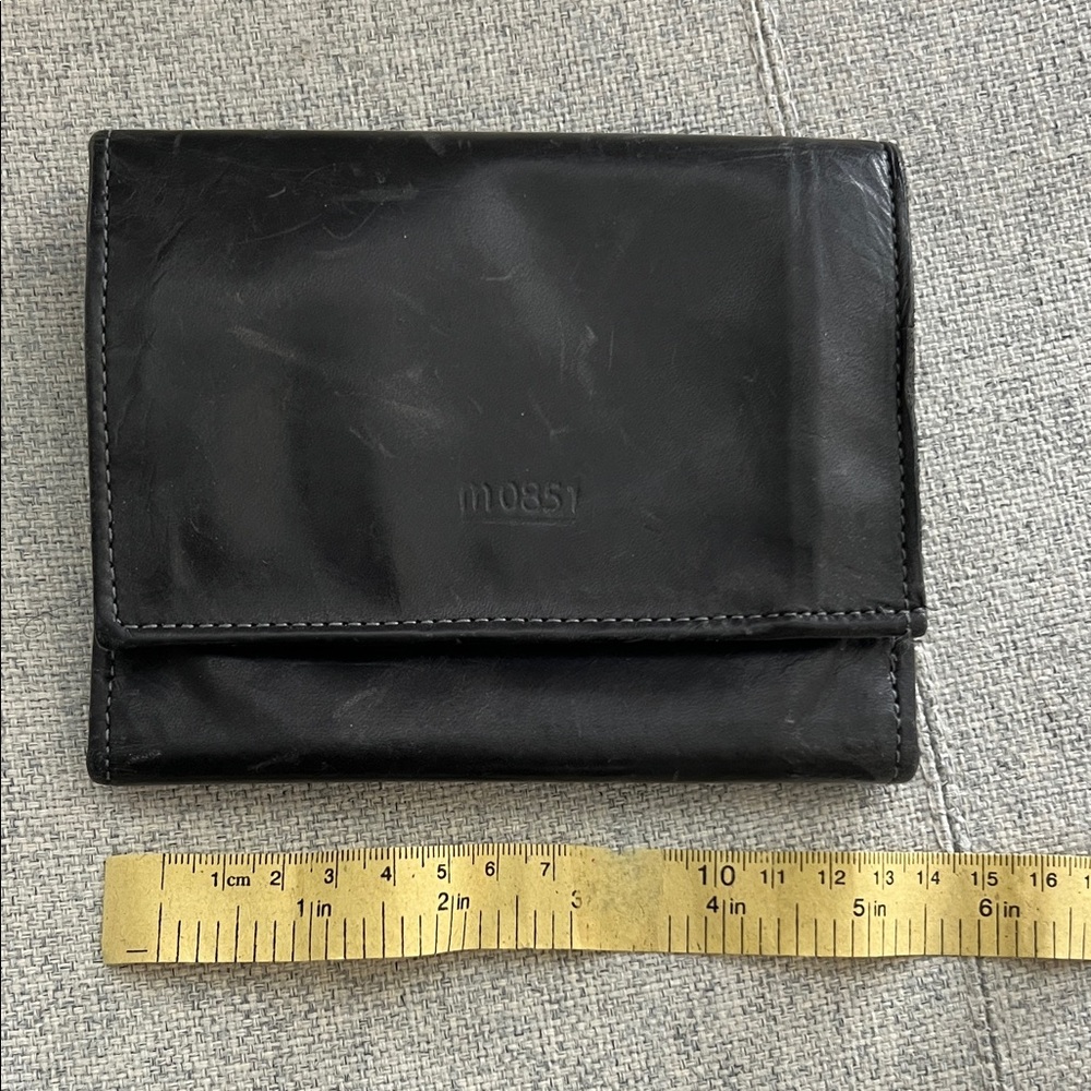 Elegant Dark Gray Leather Wallet